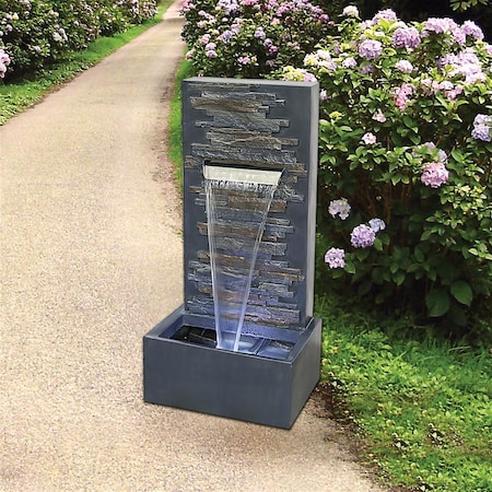 Design Toscano Modern Cascading Waterfall Wall Fountain DW196023